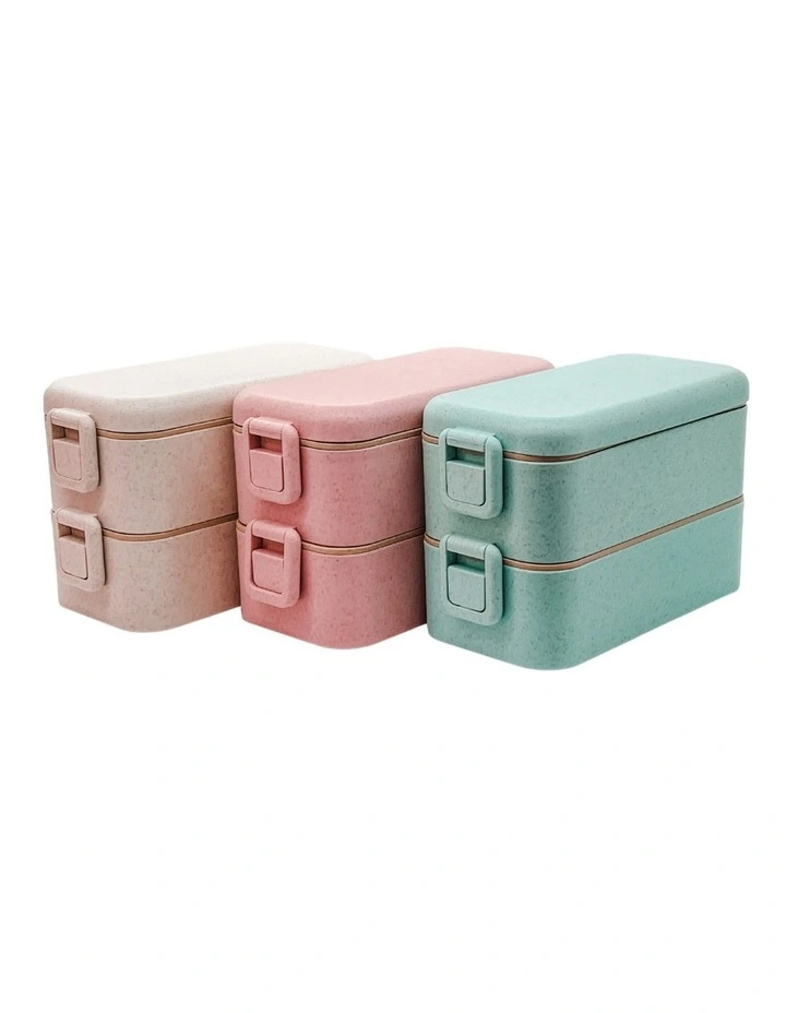 3 Pack Bento Boxes Large 2 Tiered
