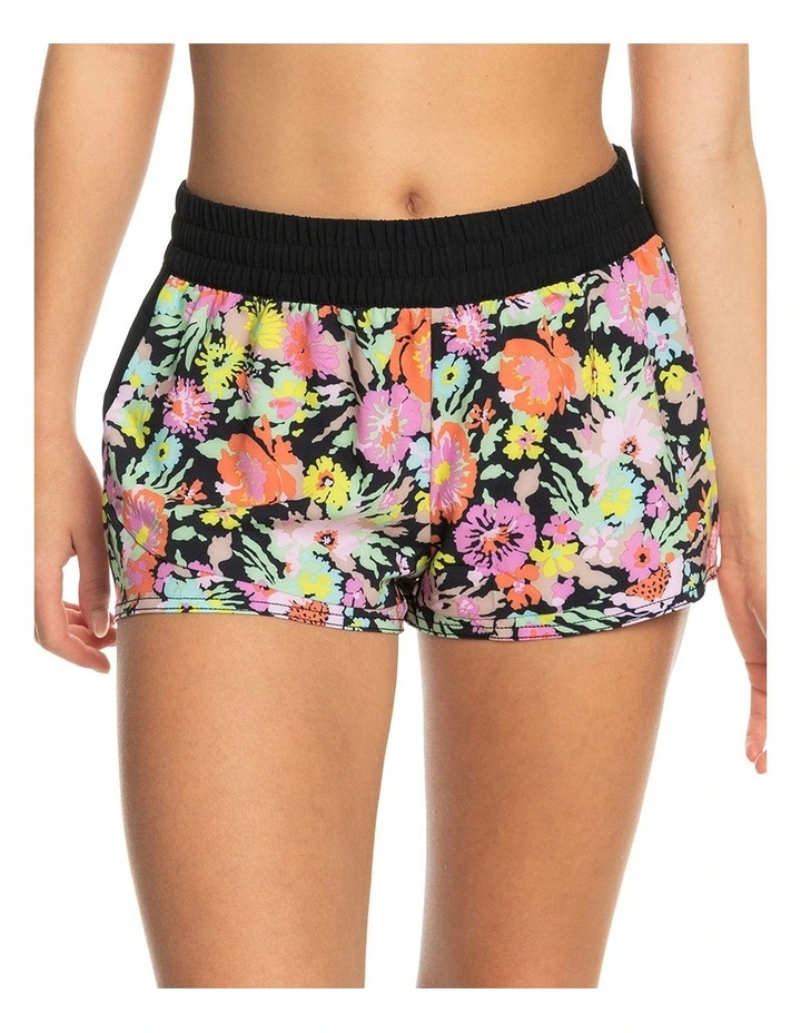 Active Swim Shorts in Anthracite Floral Escape