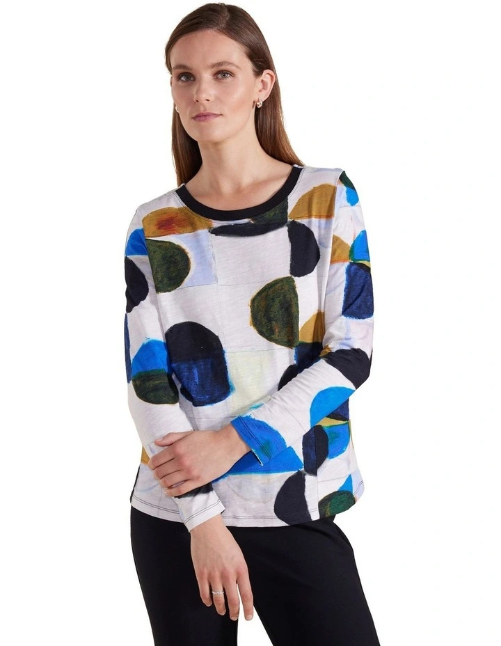 Long Sleeve Tee in Moonscape