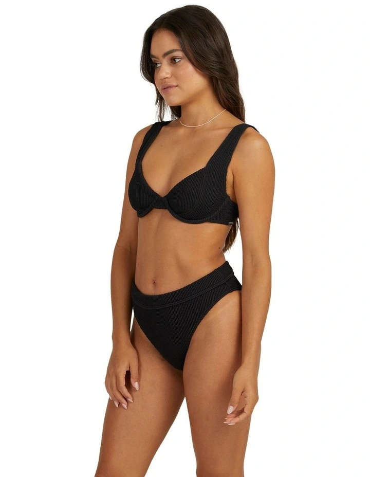 Summer High Chloe Bralette Bikini Top in Black