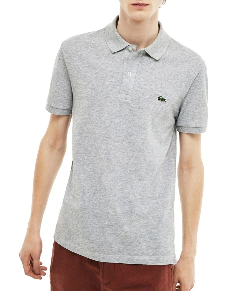Slim Fit Core Polo Shirt in Grey
