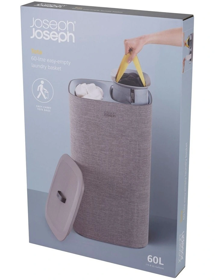 Tota Laundry Separation Basket 60L in Grey