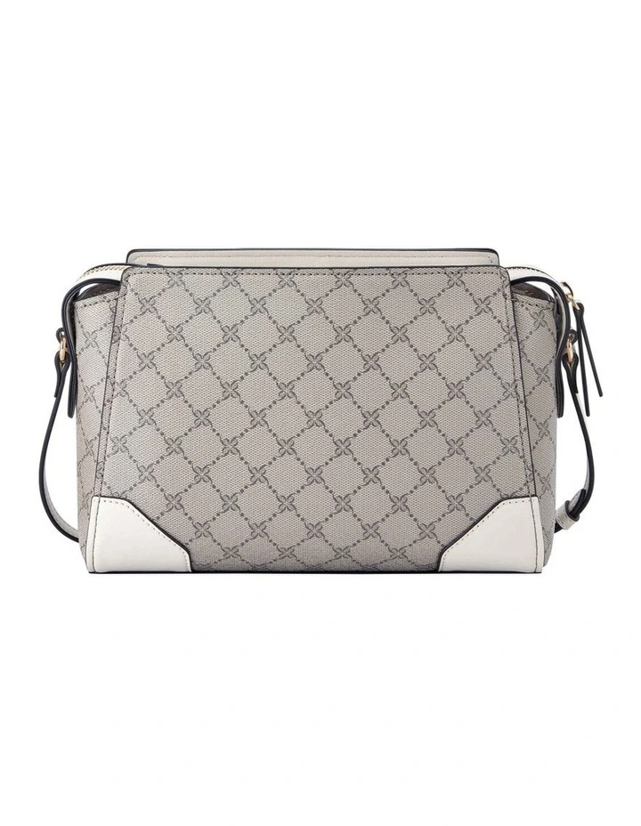 Brooklyn Logo/Milk Crossbody Bag in Beige