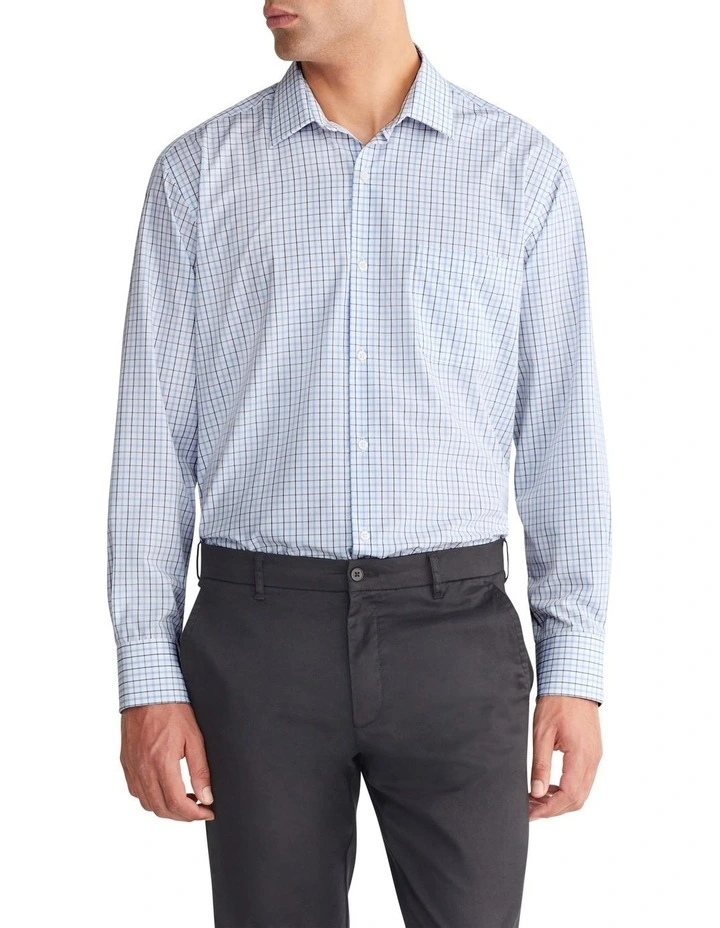 Classic Mid Check Shirt in Charcoal