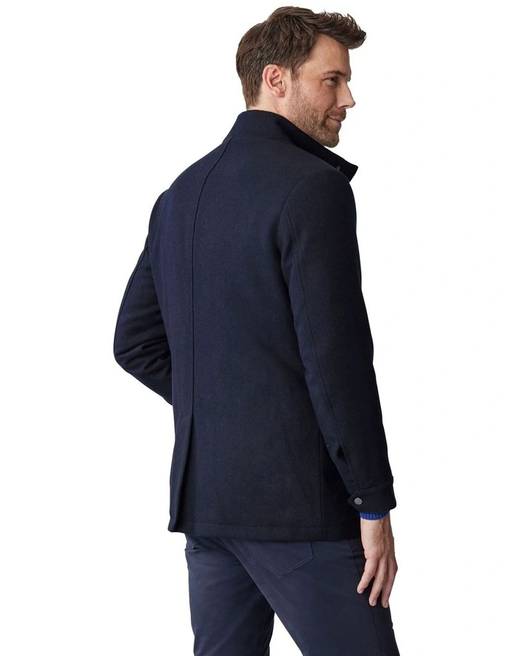 Clifton Car Coat in Navy