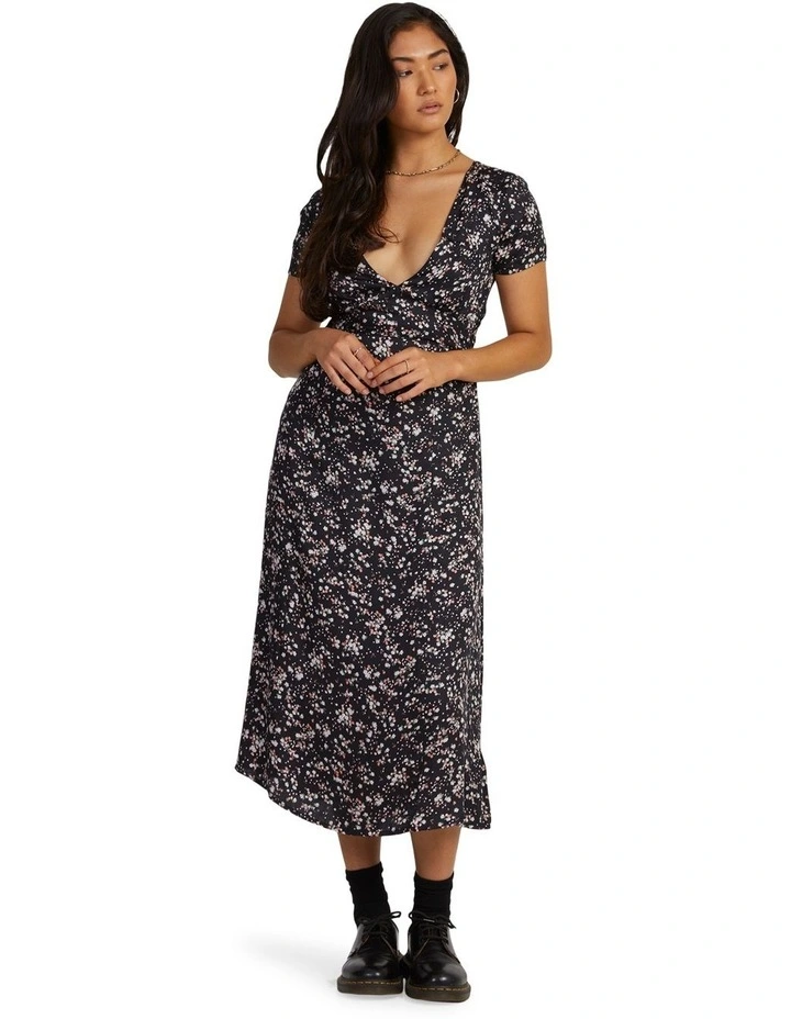 Heaven Sent Midi Dress in Orange