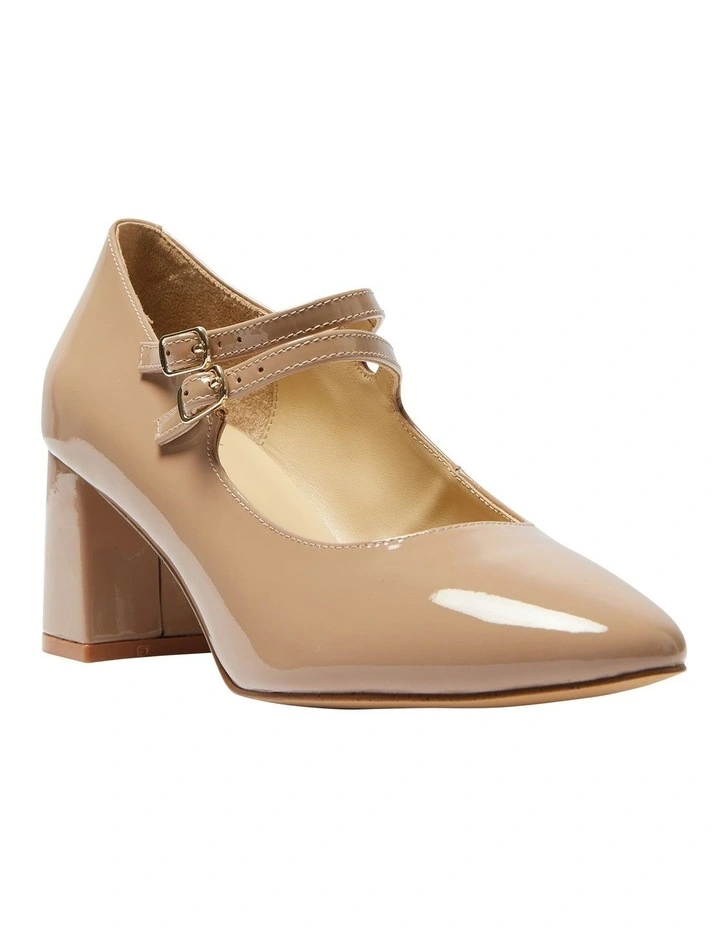Claire Heeled Shoes in Blush Patent