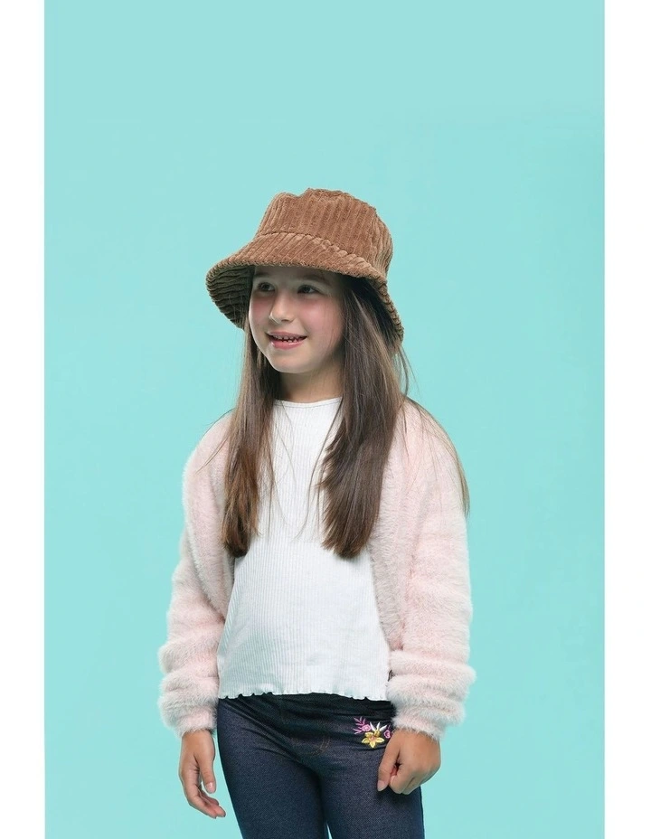 Bella Mini Bucket Hat in Chocolate Brown