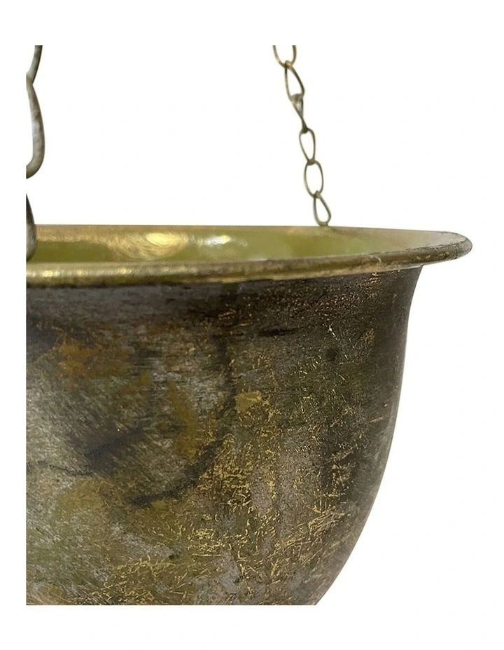 Willow & Silk Lustre Flower Plant Hanger on Chains
