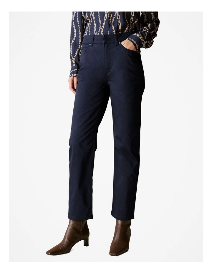 Modern Sateen Straight Leg Jean in Night Sky