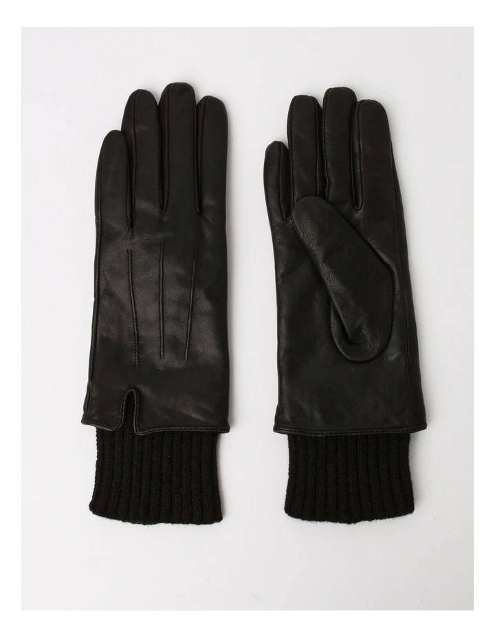 Leather Gloves in Black