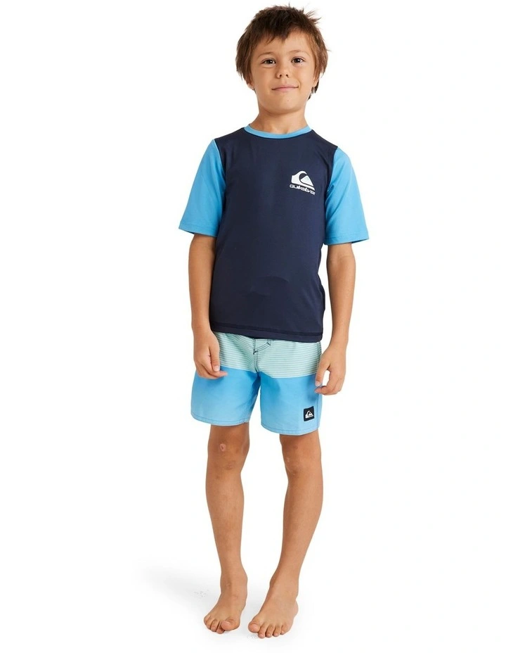 Heats Omni Short Sleeve Rash Vest in Navy Blazer