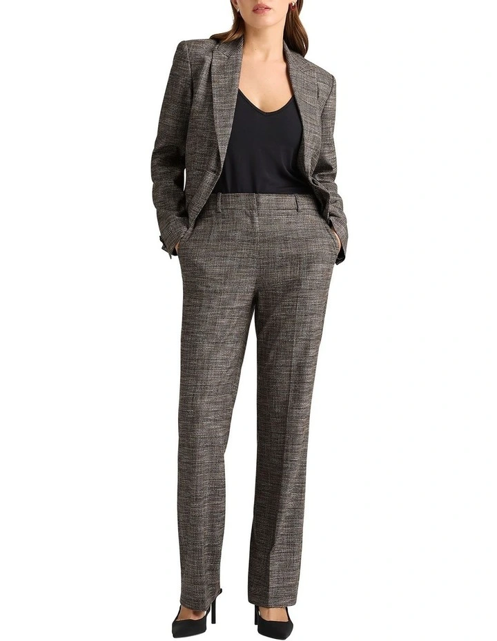Olea Check Pant in Port Multi