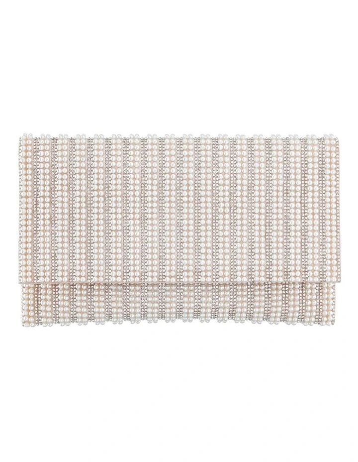 Kimora White Pearl Bag in White