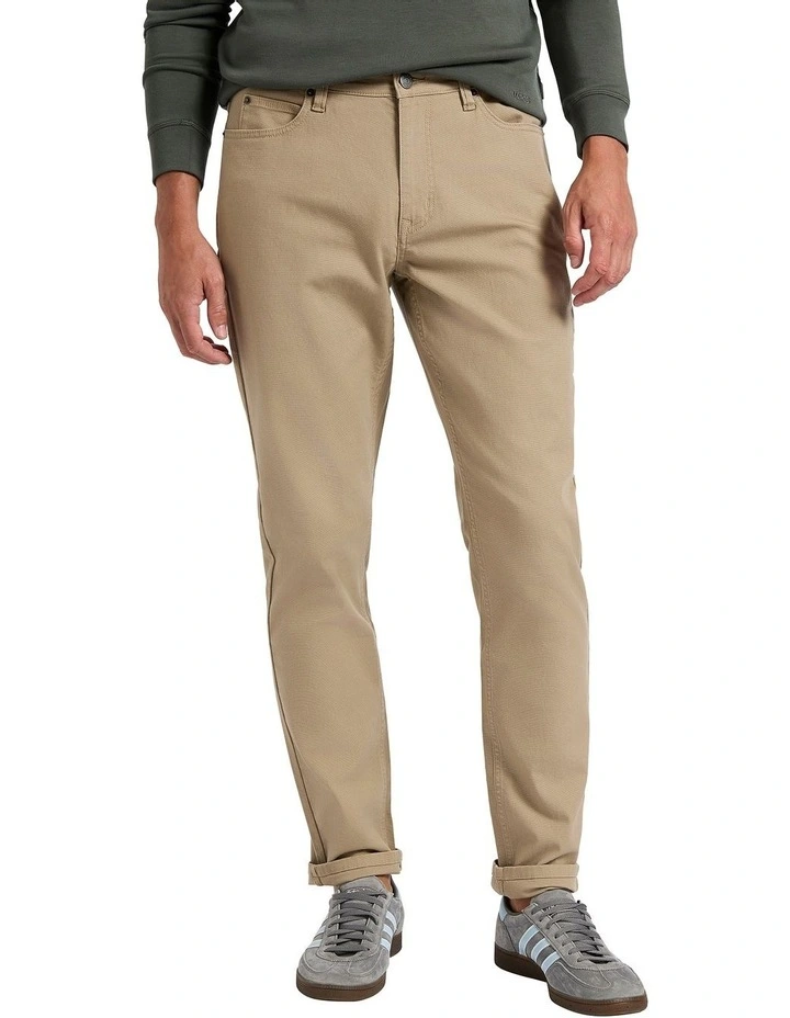 Harrison 5 Pocket Pant in Stone