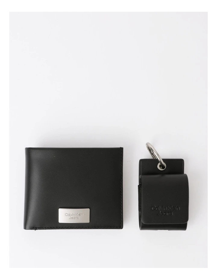 Gifting Bifold with Coin Wallt and Airpod Gift Pack in Black