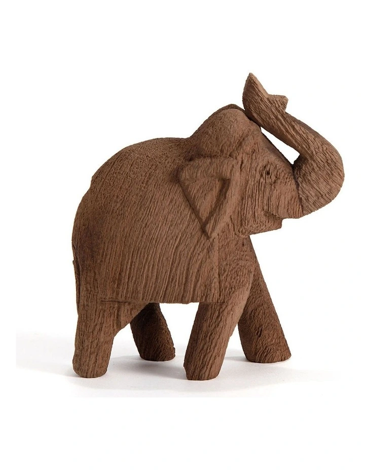 Mango Wood Elephant Decor Medium in Natural