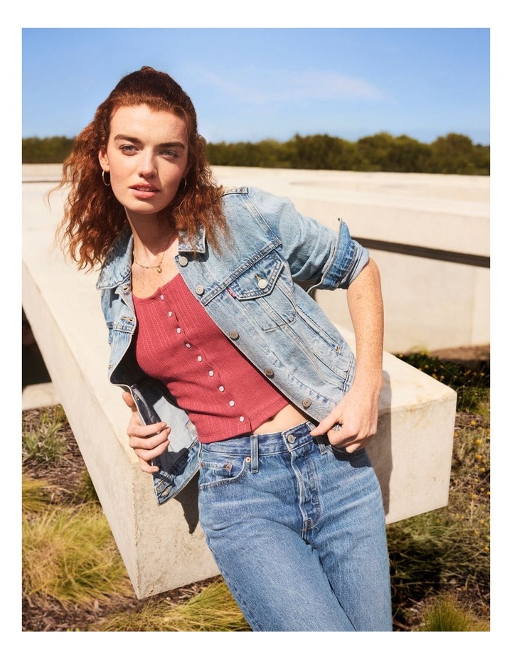 Original Trucker Denim Jacket in Light Blue
