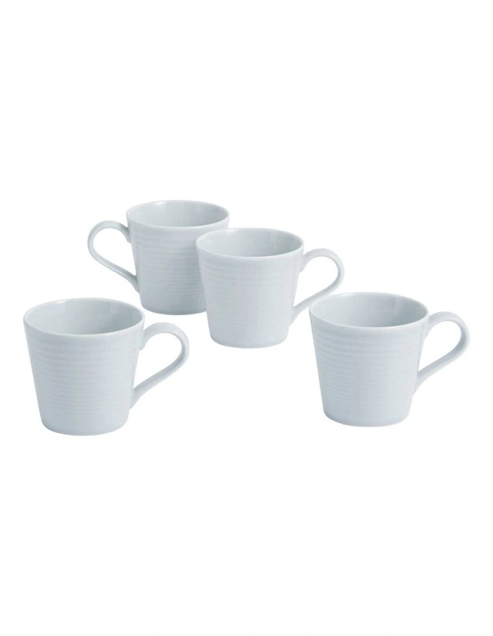 Gordon Ramsay Maze Mug 400ml Set of 4 in Light Grey
