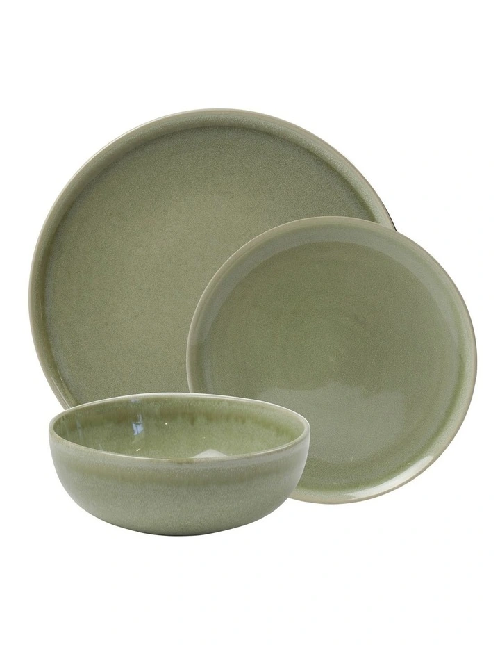 Maldo Dinnerset 12 Piece in Green