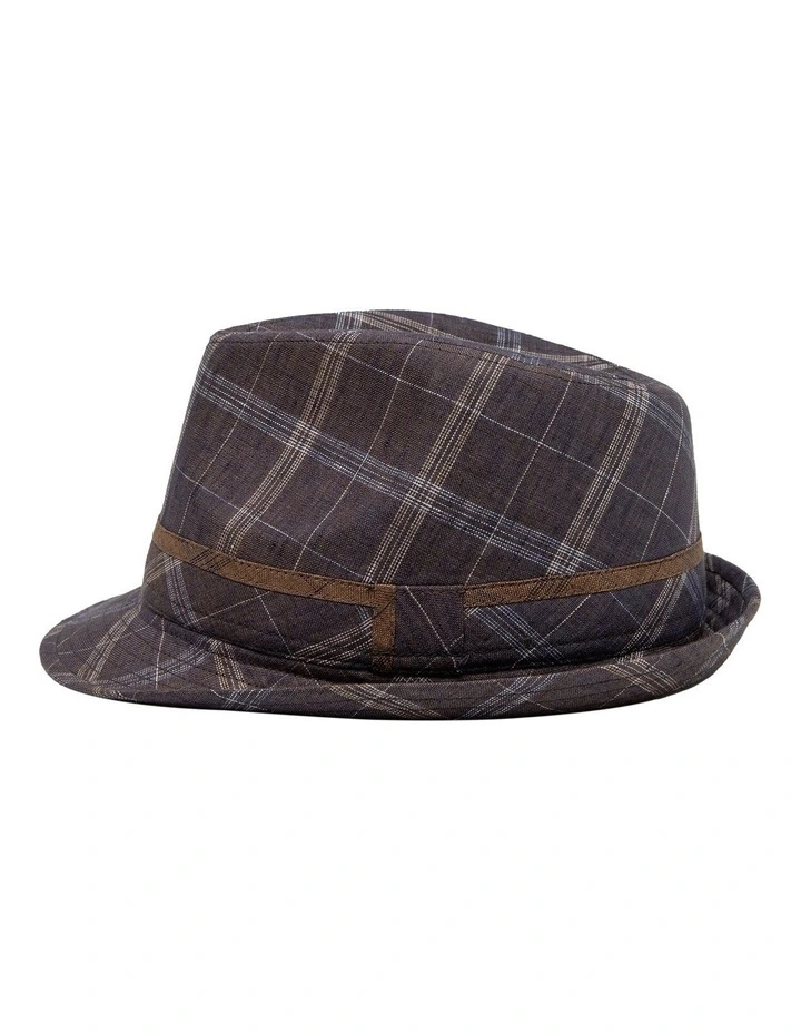 Duke Linen Trilby in Grey