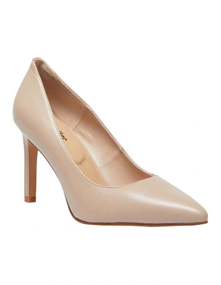 Octavia Heeled Shoes in Blush Leather
