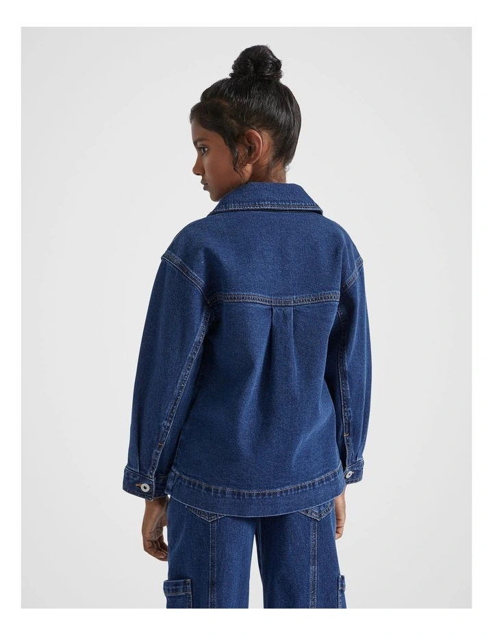 Carpenter Pocket Jacket in Midnight Indigo