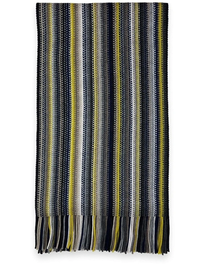 Myles Multi Stripe Scarf in Yellow
