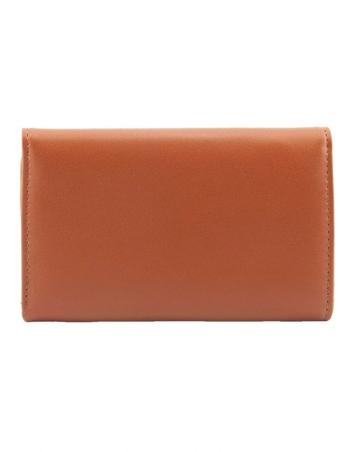 Zoe Wavy Small Wallet in Cocoa