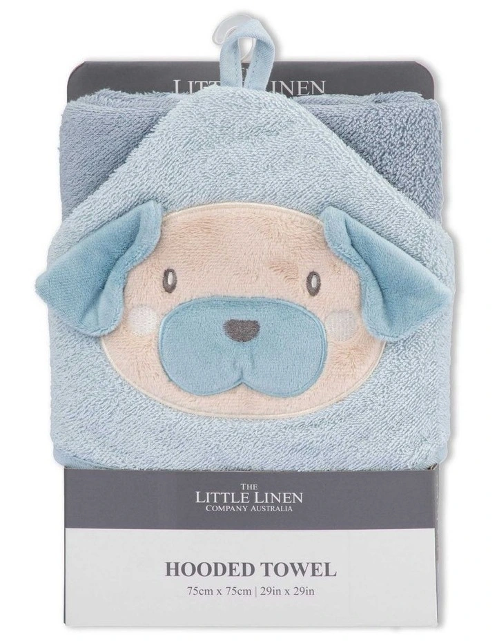 Character Barklife Dog Hooded Towel in Blue