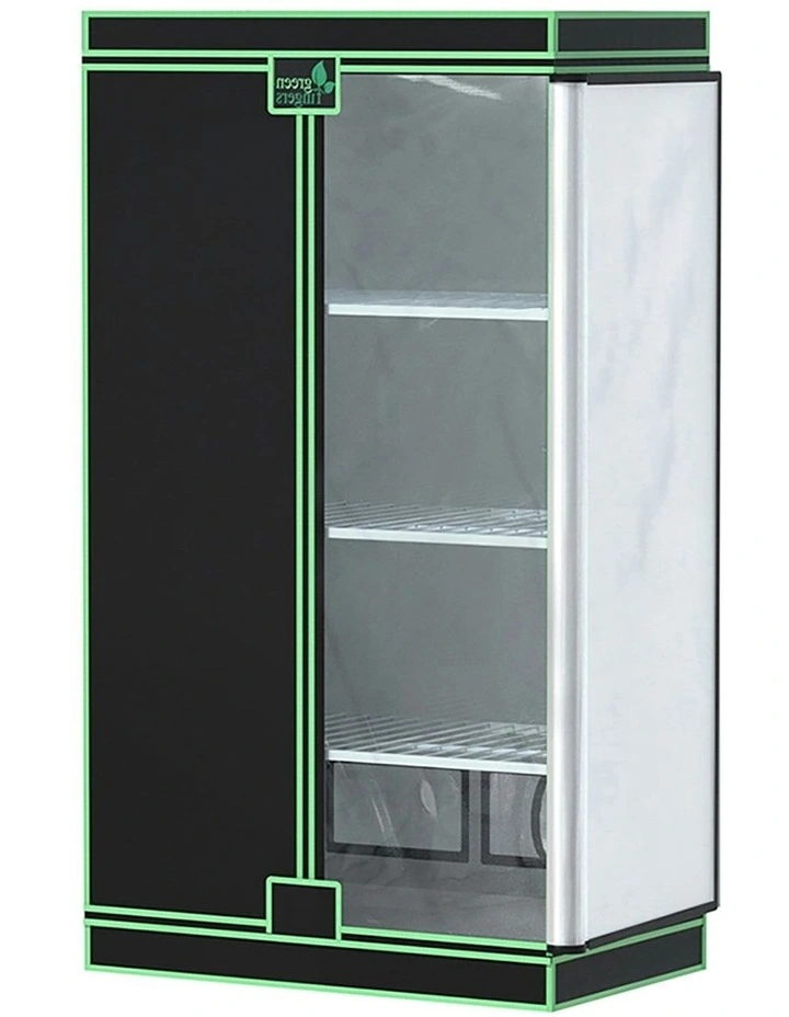4 Tiers Kits Hydroponics Grow Tent 100x60x180cm in Black
