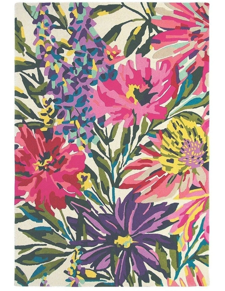 Floreale Rug 44905 in Fuchsia