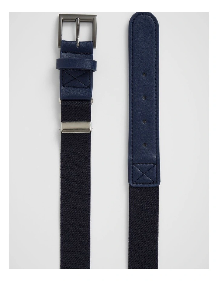 Elastic Belt in Midnight Blue