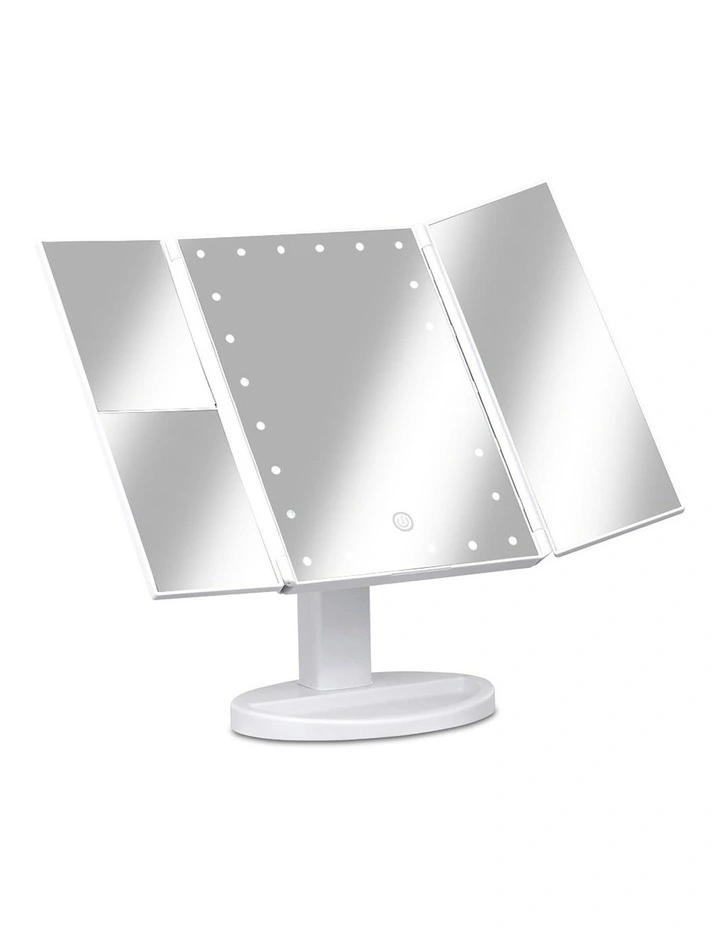 LED Tri-Fold Make Up Mirror