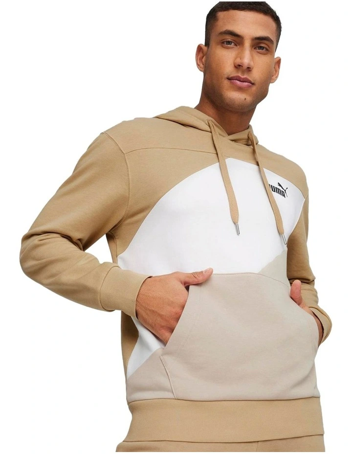 Power Colorblock Hoodie in Prairie Tan