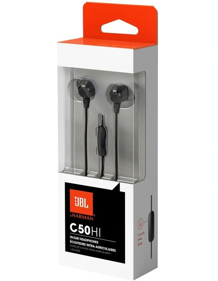 C50HI In Ear Headphones Black 4804803