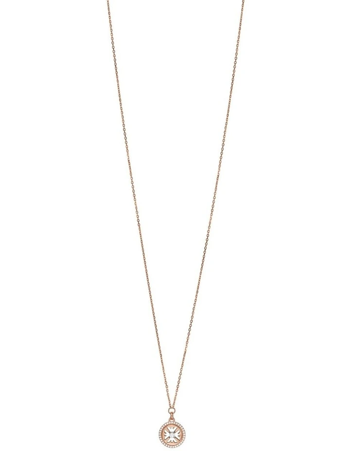 Logo Essentials Necklace in Rose Gold