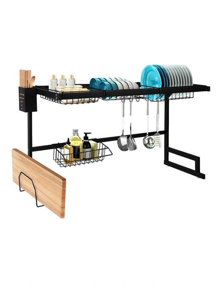Steel Dish Drainer Plate Cutlery Organizer