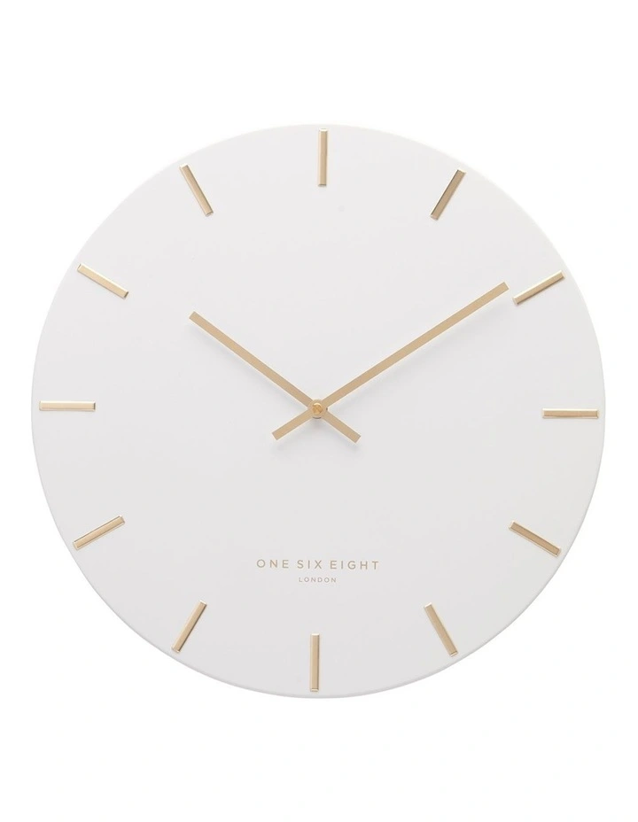 Luca White 60cm Silent Wall Clock