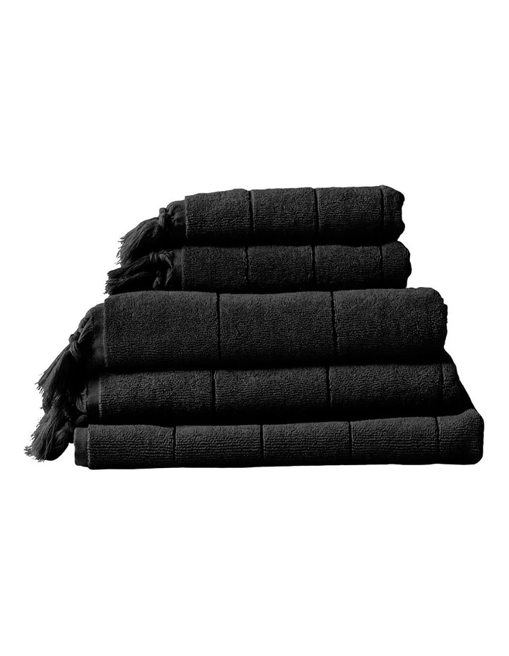 Paros Bath Towel Set in Black