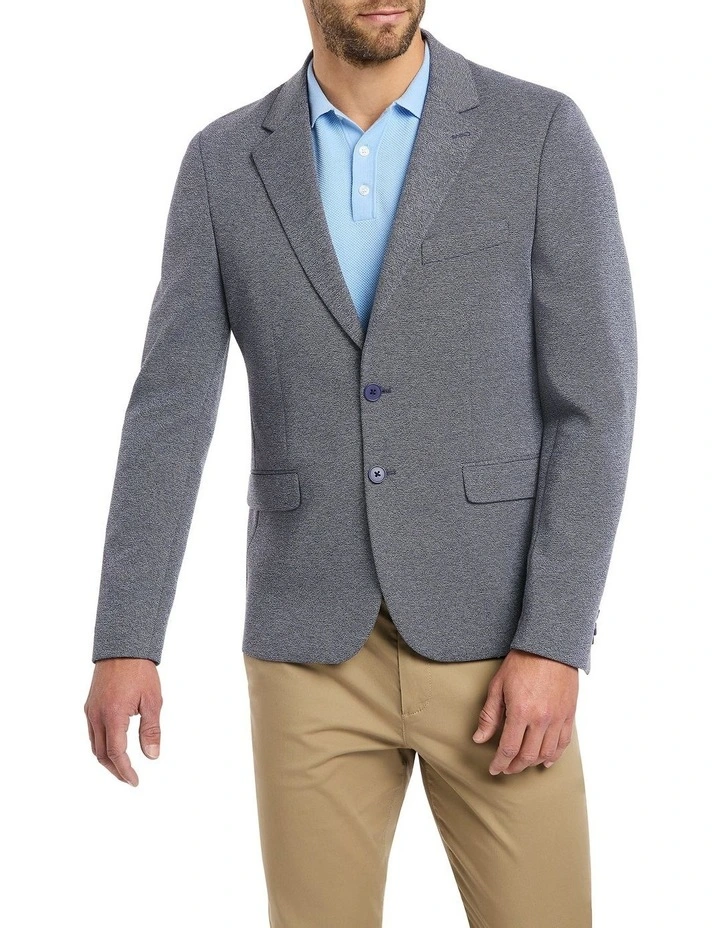 Heath Two Tone Tailored Blazer in Navy/Ivory