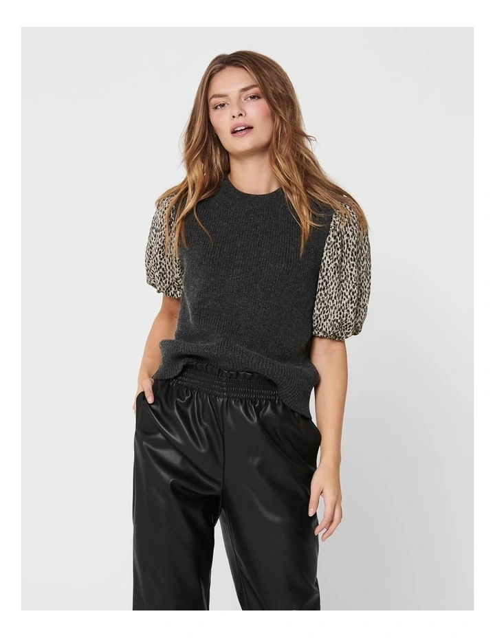 Paris Knitted Vest in Grey