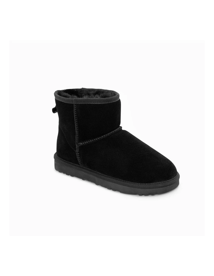 Mini Classic Suede Boots in Black