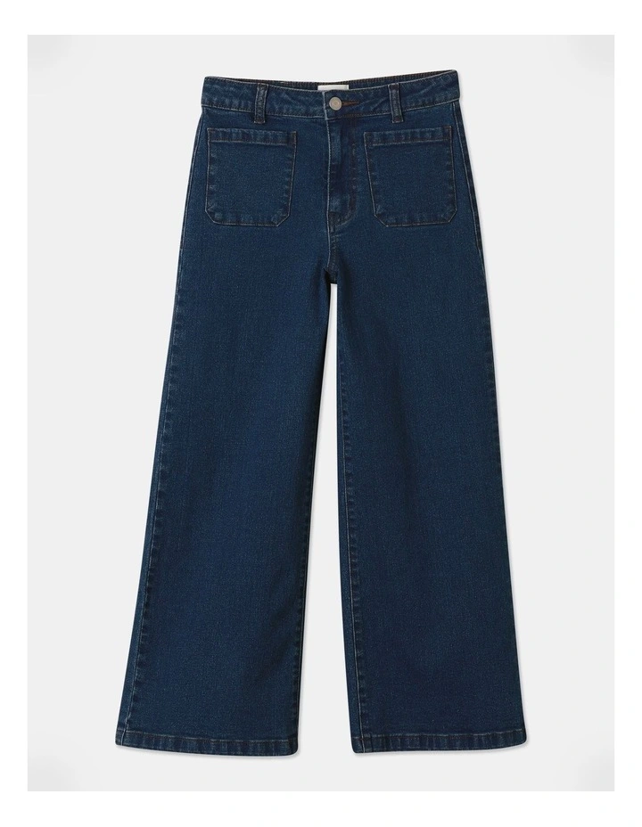 Marine Straight Leg Sailor Jean in Indigo