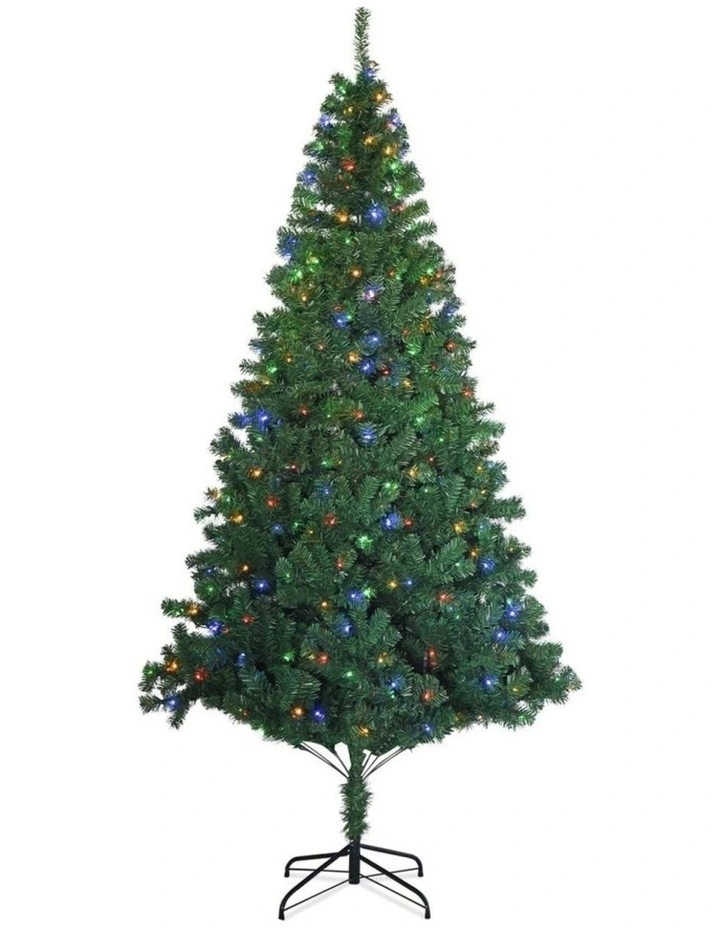 Artificial Christmas Tree With 4 Colour LED 2.1m in Multi