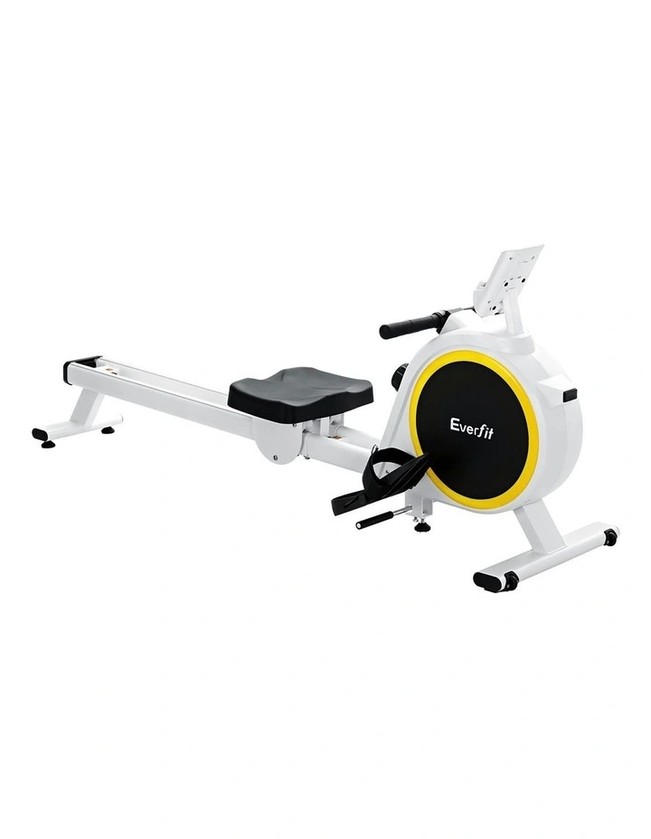 16 Levels Magnetic Rowing Machine in White