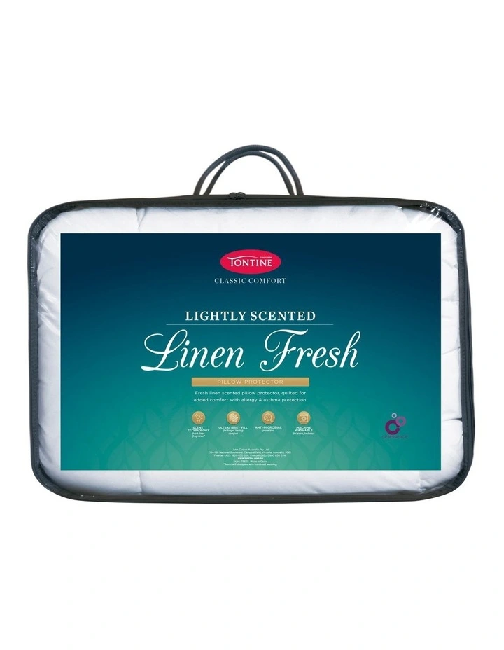 Linen Fresh Pillow Protector in White