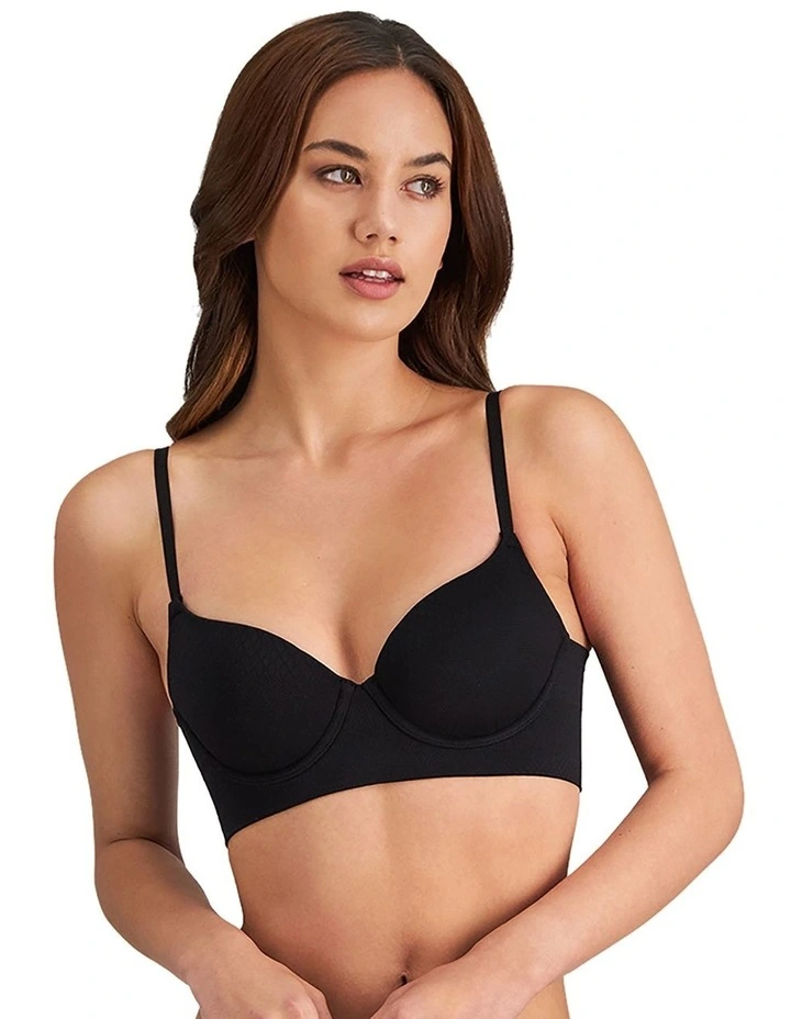 Play Seamfree Longline Bra in Black