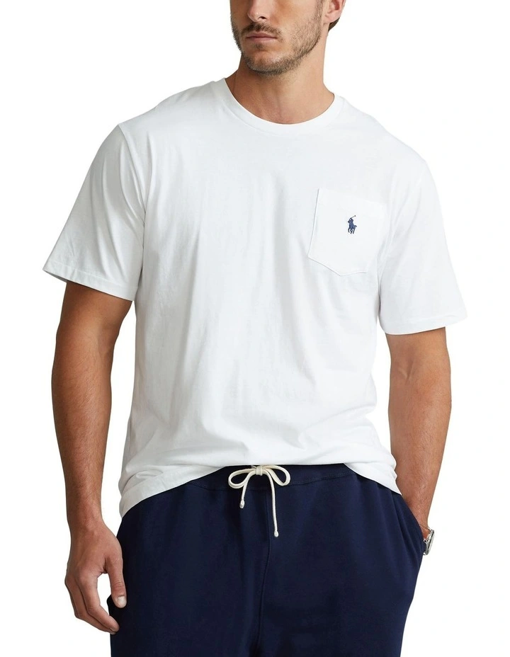 Jersey Pocket T-shirt in White