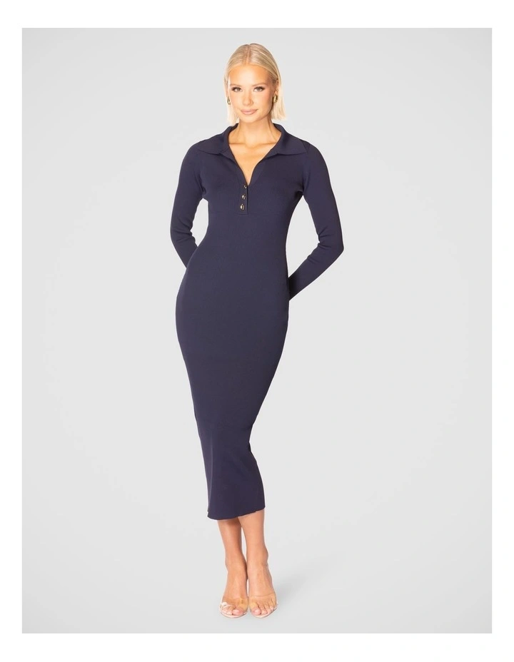Lula Knit Dress in Navy